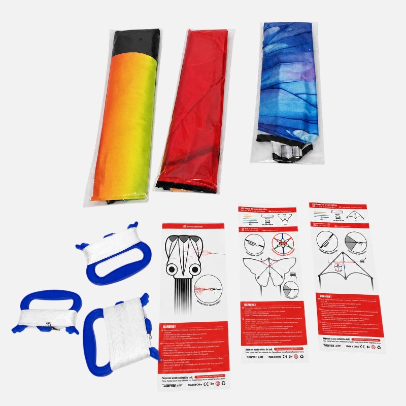 Gftre 3-in-1 Kite Set – Butterfly, Octopus & Rainbow Delta photo 5