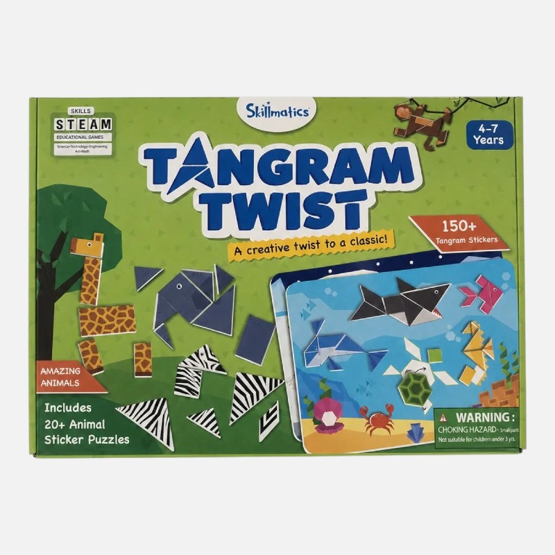 Skillmatics Tangram Twist – Educational Puzzle Game