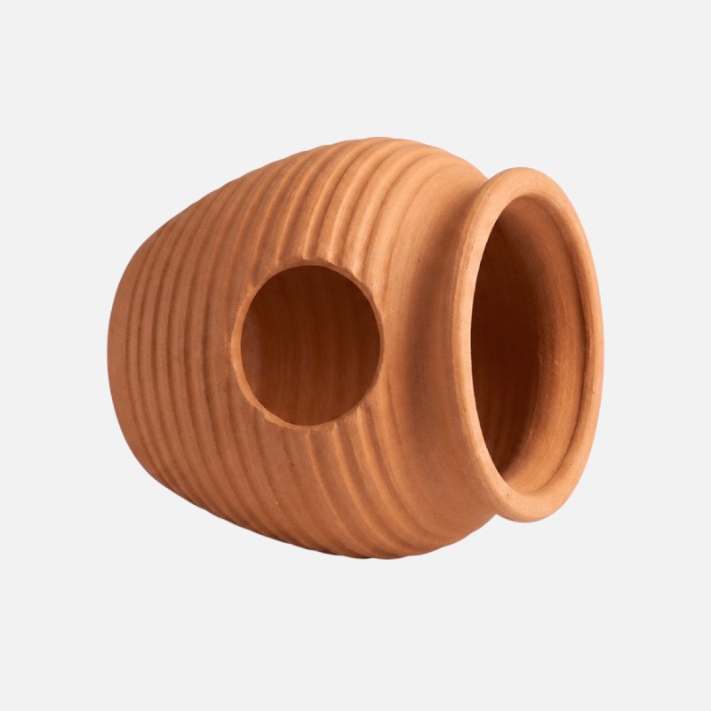 Terracotta Aquarium Cave Hide – Fish Tank Decoration photo 3