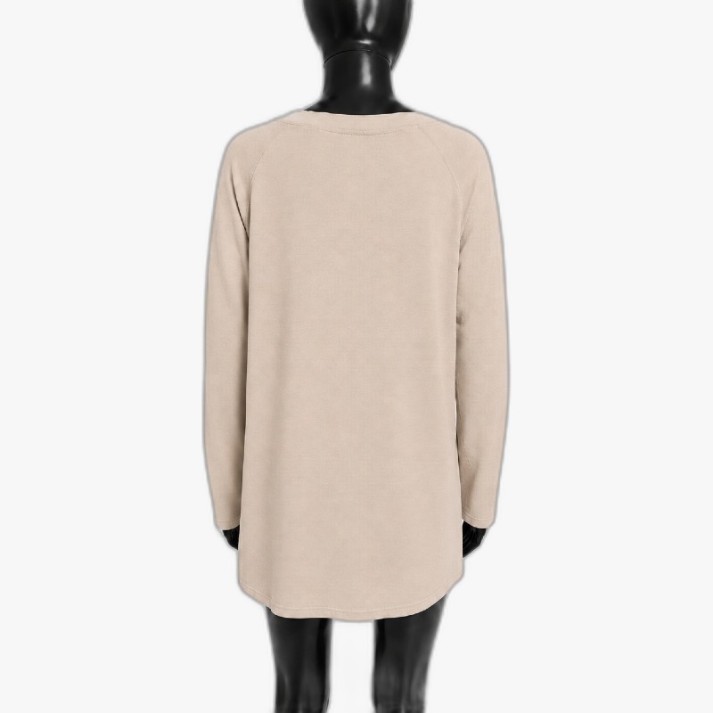 Beige Long Sleeve Top – Raglan Sleeve Jersey photo 2