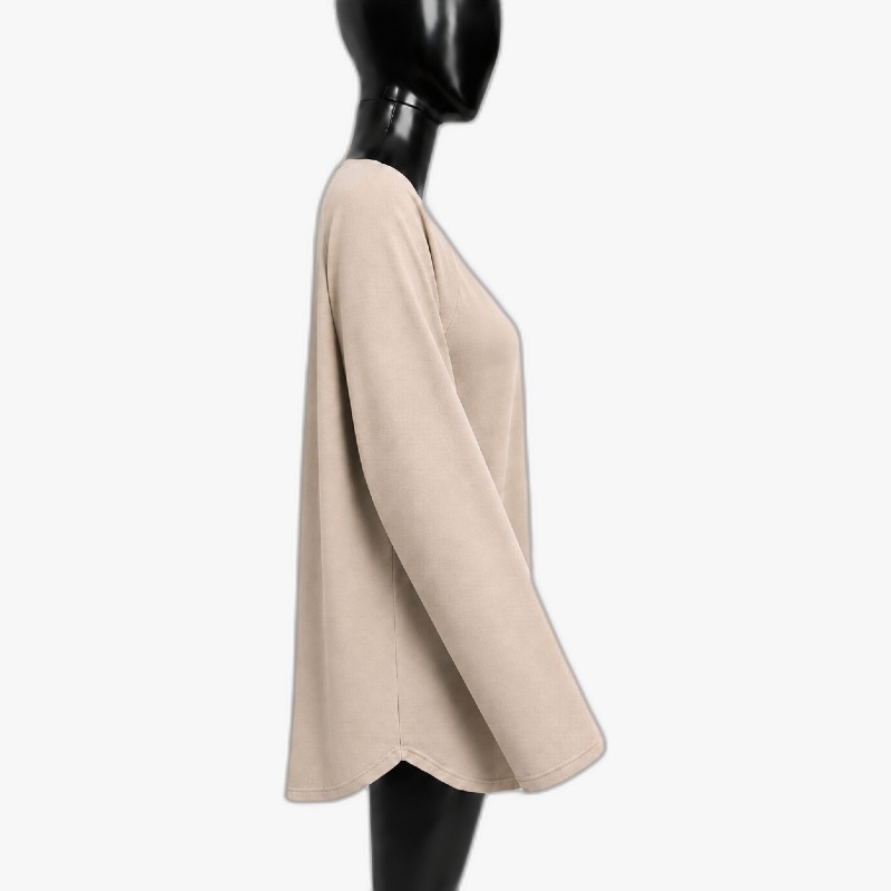 Beige Long Sleeve Top – Raglan Sleeve Jersey photo 3