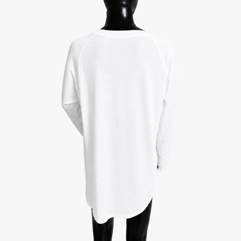 White Long Sleeve Top – Raglan Sleeve Jersey photo 2