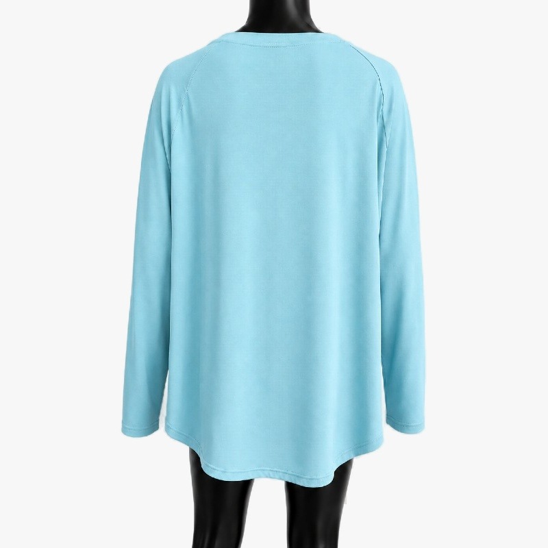 Duck Egg Blue Long Sleeve Top – Raglan Sleeve Jersey photo 2