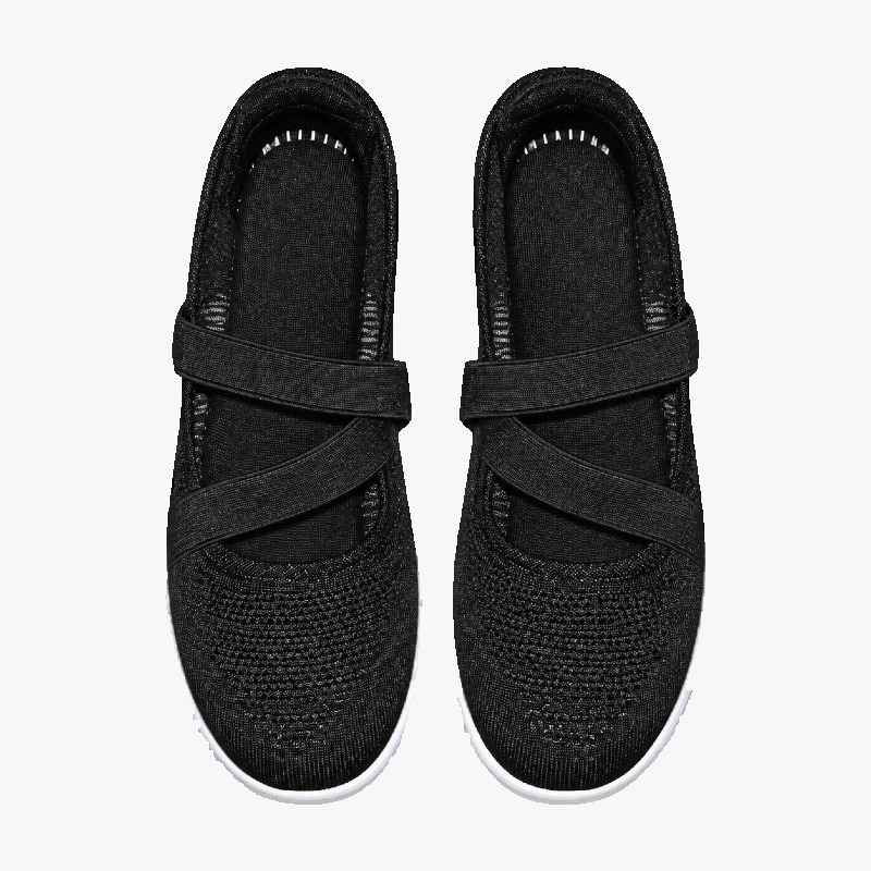 Women's Knit Slip-On Office Trainers