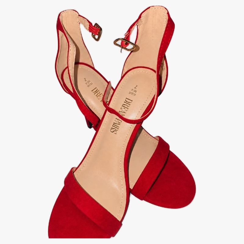 Dream Pairs Red Platform Heels photo 2