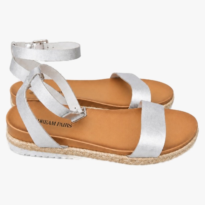 Dream Pairs Silver Espadrille Platform Sandals photo 2