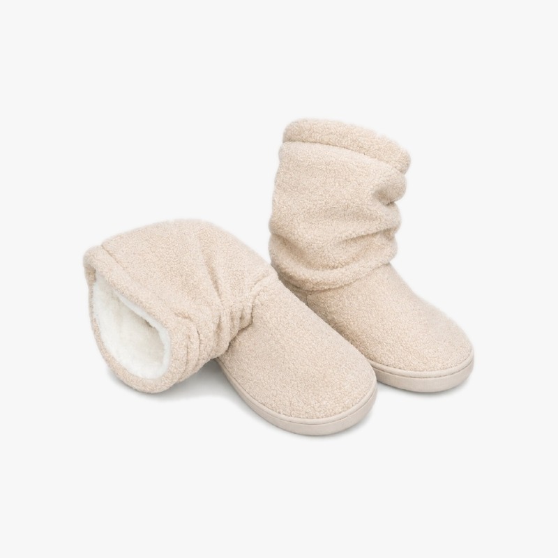Ladies Teddy Slouch Boot Slippers