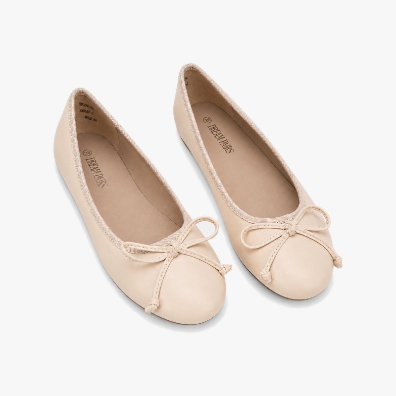 Dream Pairs Women’s Classic Ballerina Flats – Nude