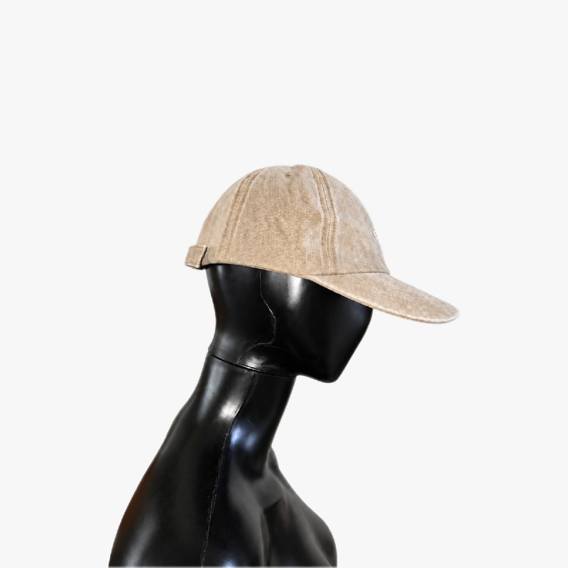 Washed Beige Cap with Heart Embroidery photo 2