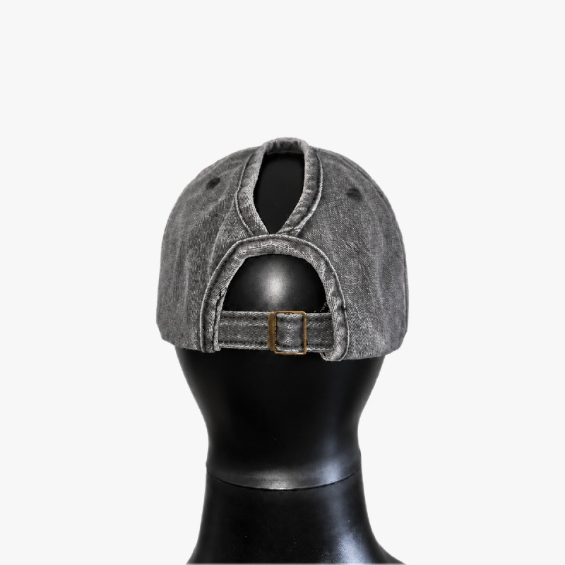 Washed Grey Cap with Heart Embroidery photo 3