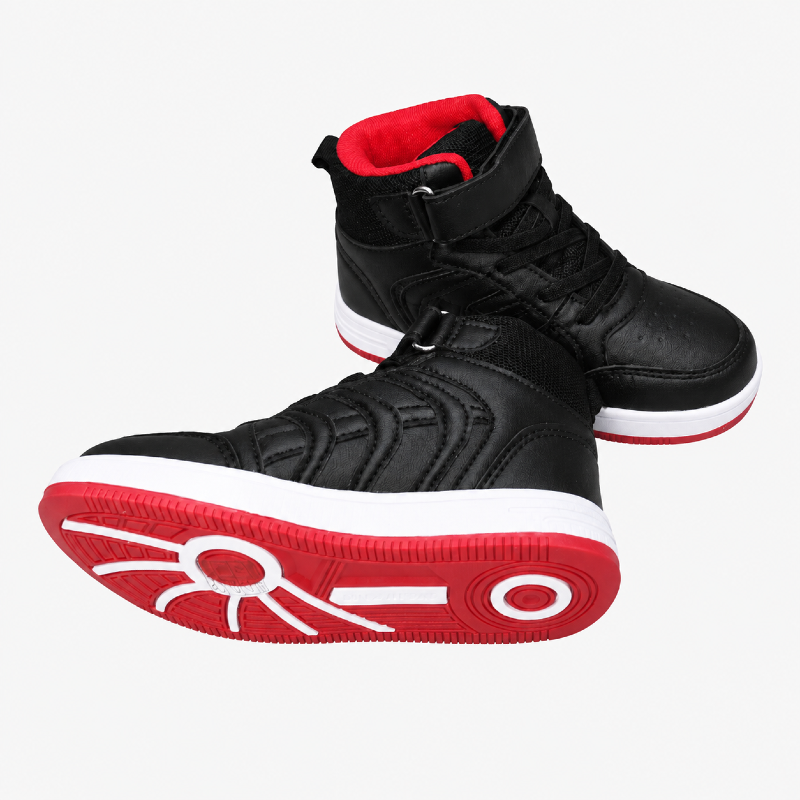Black & Red High-Top Kids' Trainers photo 3