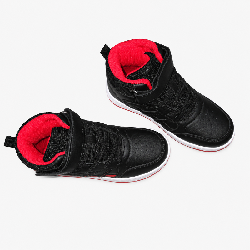 Black & Red High-Top Kids' Trainers photo 4