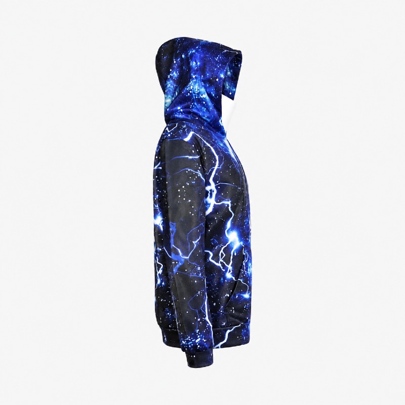 Galaxy Lightning Print Hoodie photo 3
