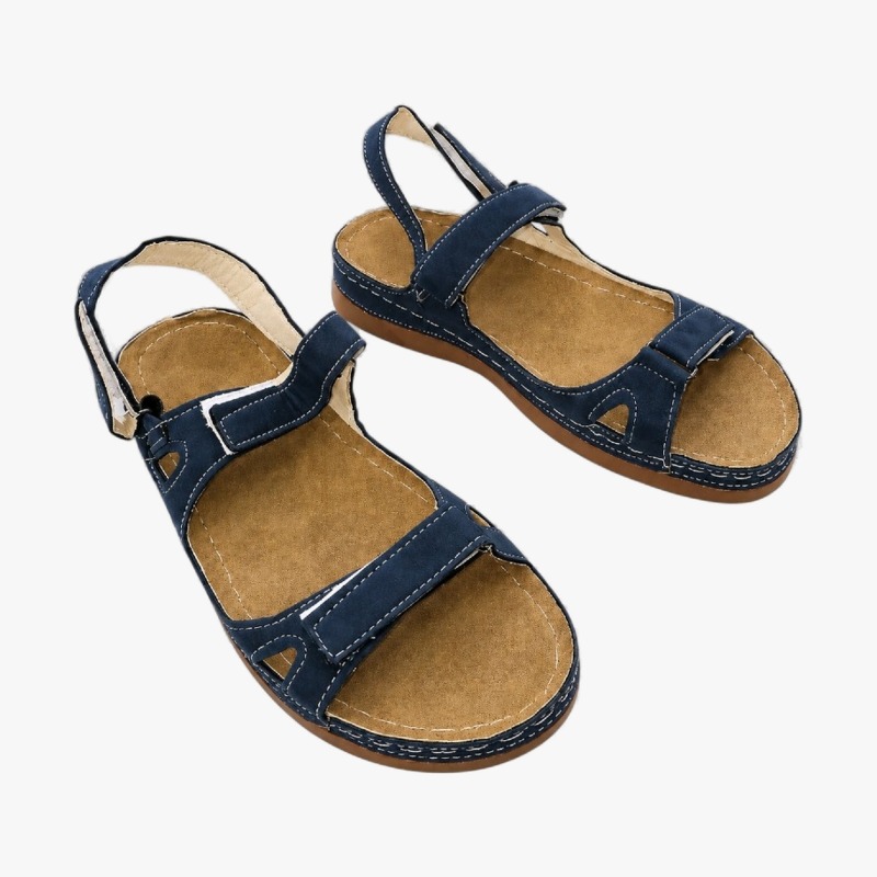 Women  Strap Sandals – Contrast Stitch Detail 