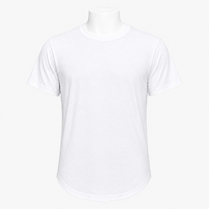 Men's Longline Curved Hem T-Shirt – 3 Pack Set  photo 4