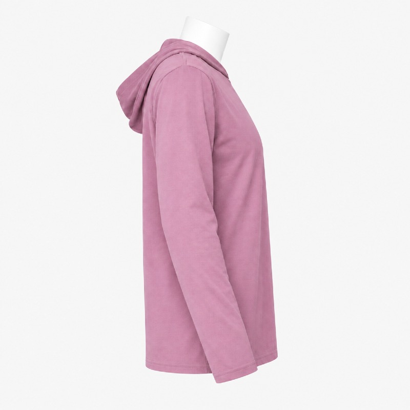  Dusty Pink Lightweight Hooded Long Sleeve Top photo 2