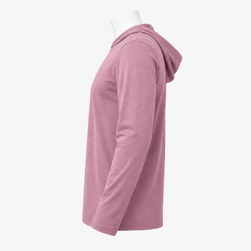  Dusty Pink Lightweight Hooded Long Sleeve Top photo 4