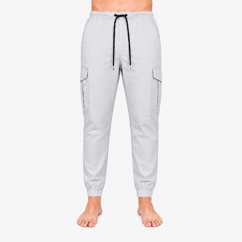 Men's Grey Cargo Joggers