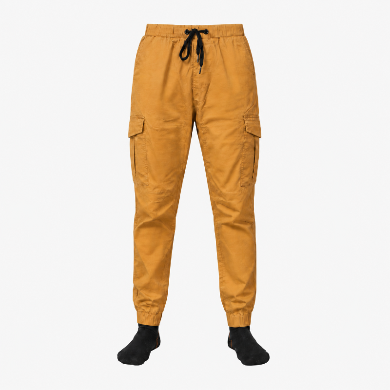 Men's Mustard Cargo Joggers