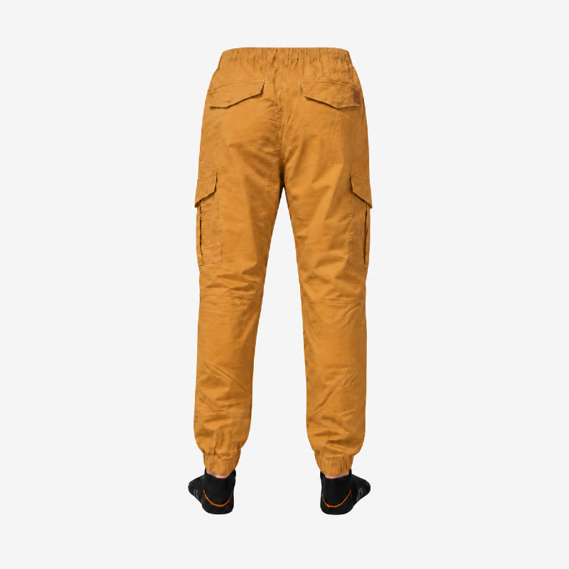Men's Mustard Cargo Joggers photo 2