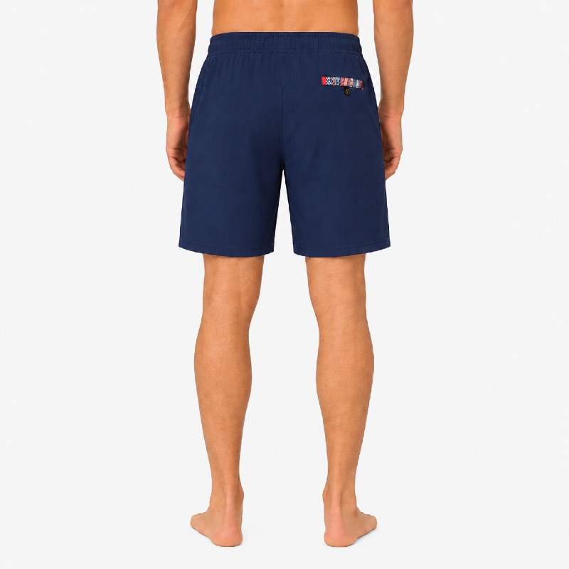  Men's Navy Shorts – Aztec Trim Detail photo 2