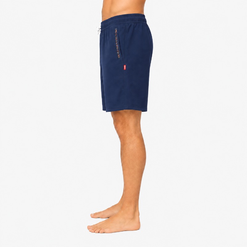  Men's Navy Shorts – Aztec Trim Detail photo 3