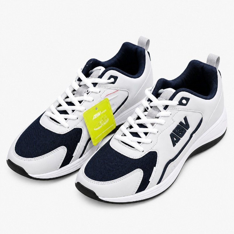 AOV Arch White & Navy Chunky Trainers photo 2