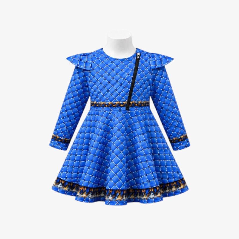Girls' Baseball Print Skater Dress