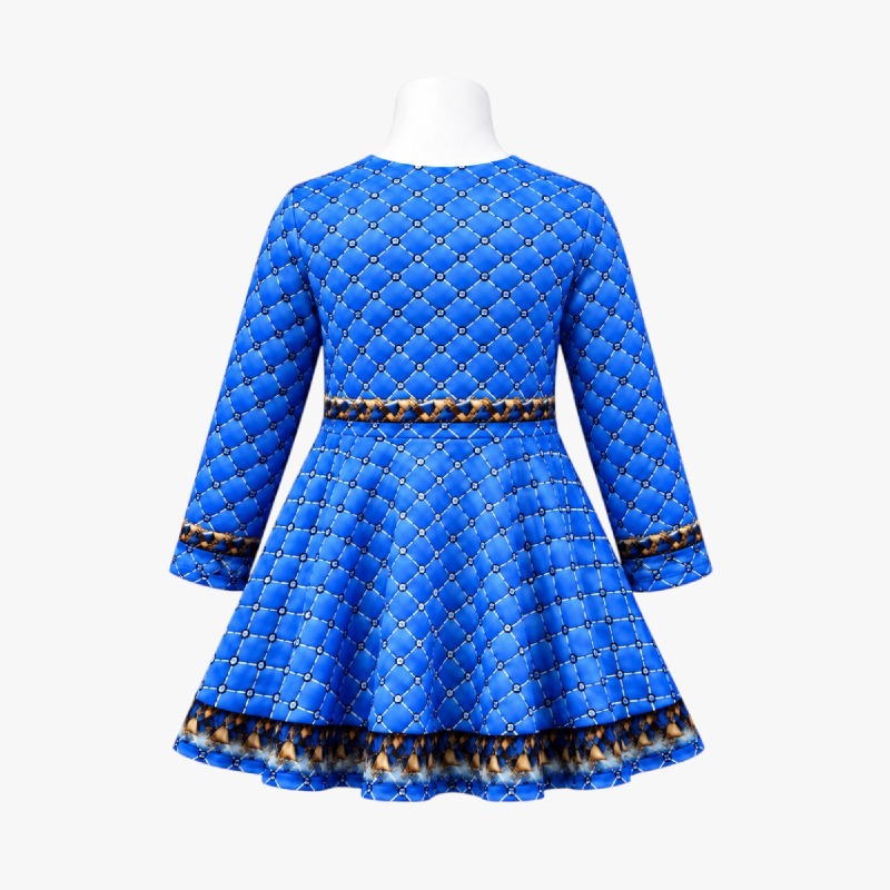 Girls' Baseball Print Skater Dress photo 2