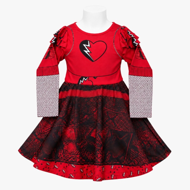 Girls' Baseball Print Skater Dress
