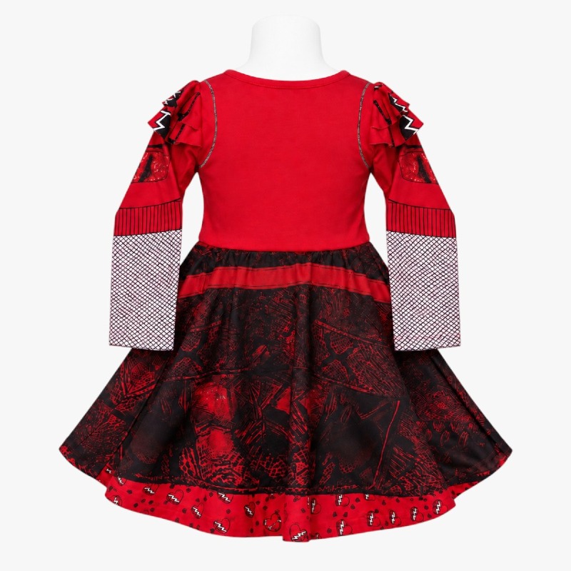 Girls' Baseball Print Skater Dress photo 2