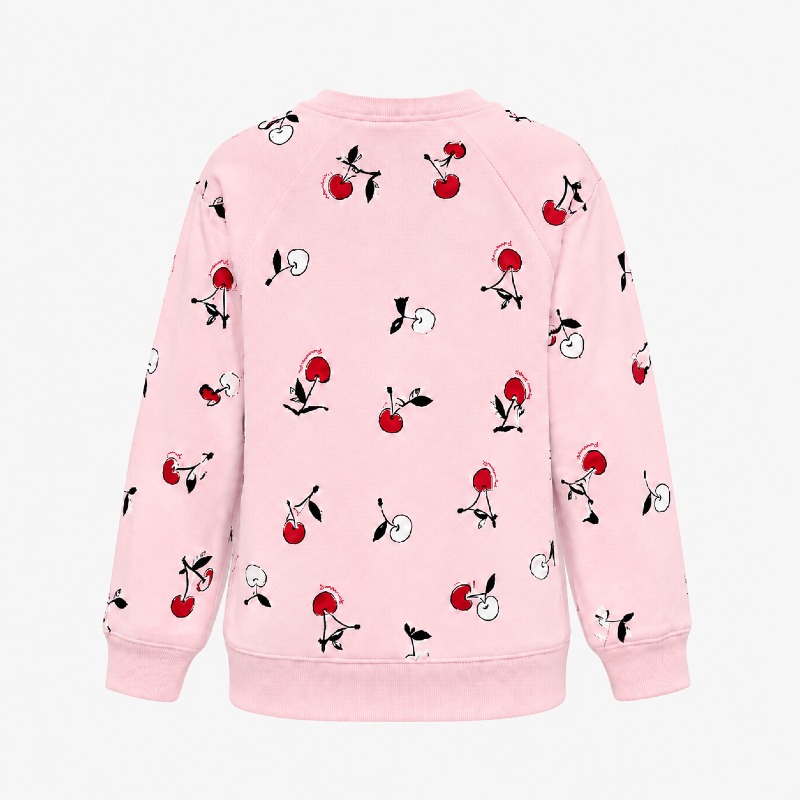 Girls' Codkkre Pink Cherry Print Sweatshirt photo 2
