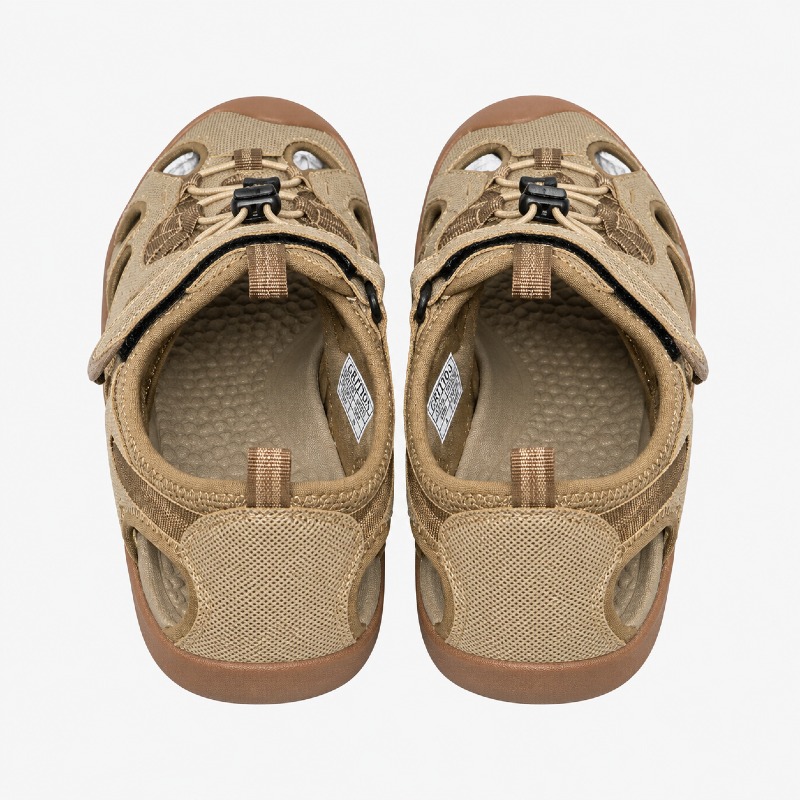 GRITION Men's Closed-Toe Hiking Sandals – Beige photo 3
