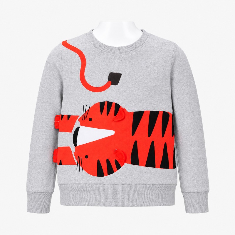 Kids' Tiger Print Sweatshirt