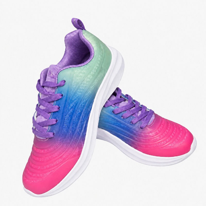Dream Pairs Ombre Trainers – Purple, Blue & Pink photo 3