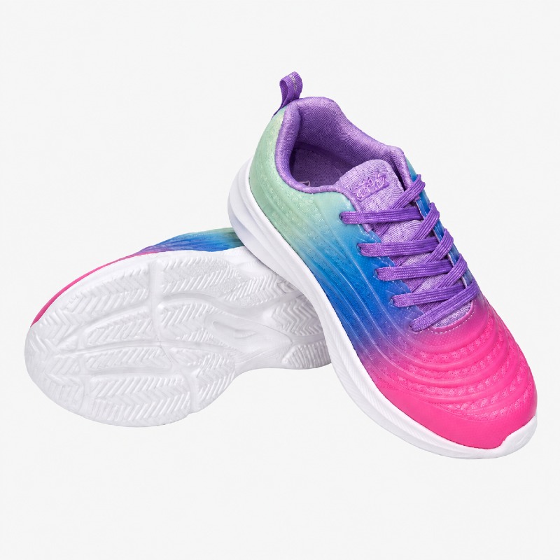Dream Pairs Ombre Trainers – Purple, Blue & Pink photo 4