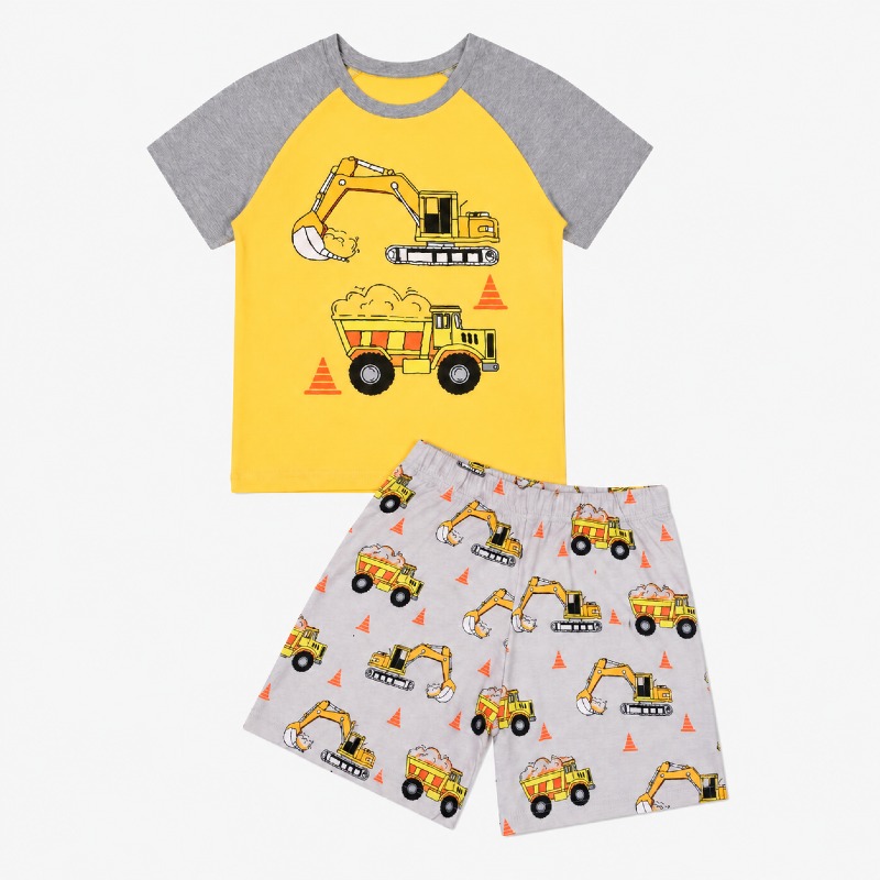 Boys' Construction Vehicles Pyjama Set photo 2