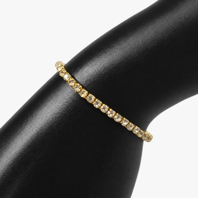 Gold-Tone Rhinestone Bracelet