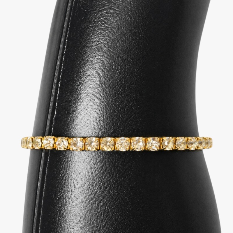 Gold-Tone Rhinestone Bracelet photo 2