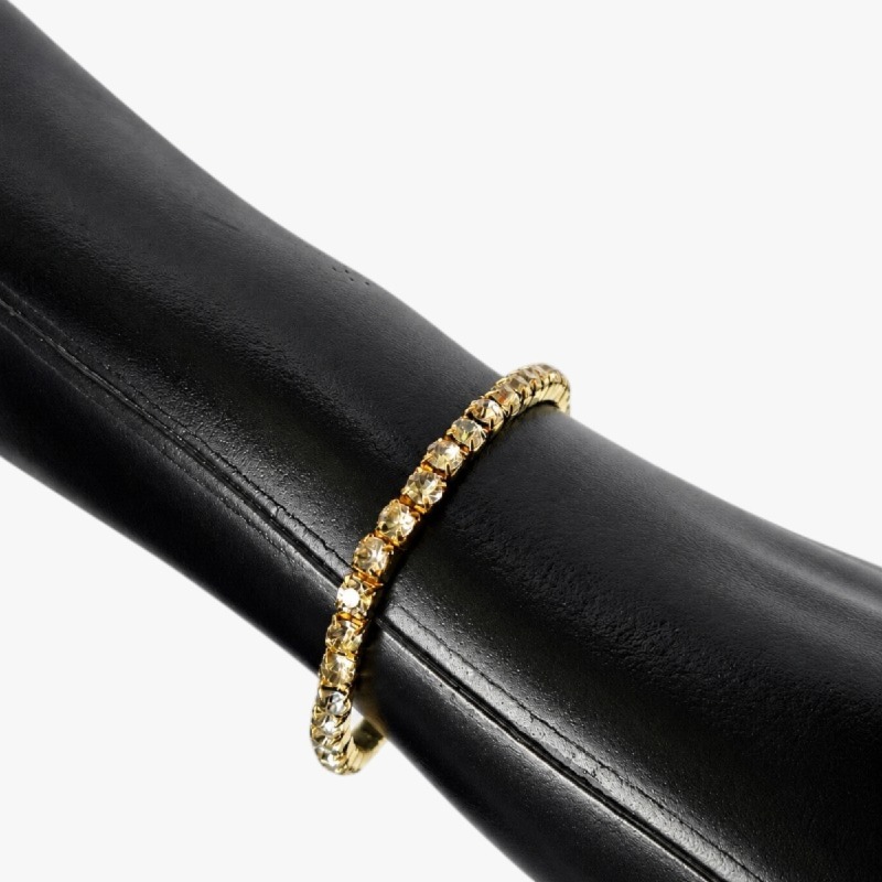 Gold-Tone Rhinestone Bracelet photo 3
