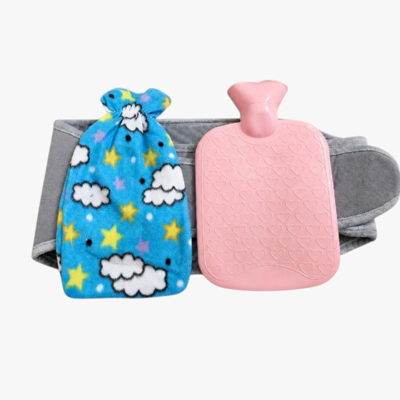 Hot Water Bottle with Cute Animal Fleece Cover photo 2