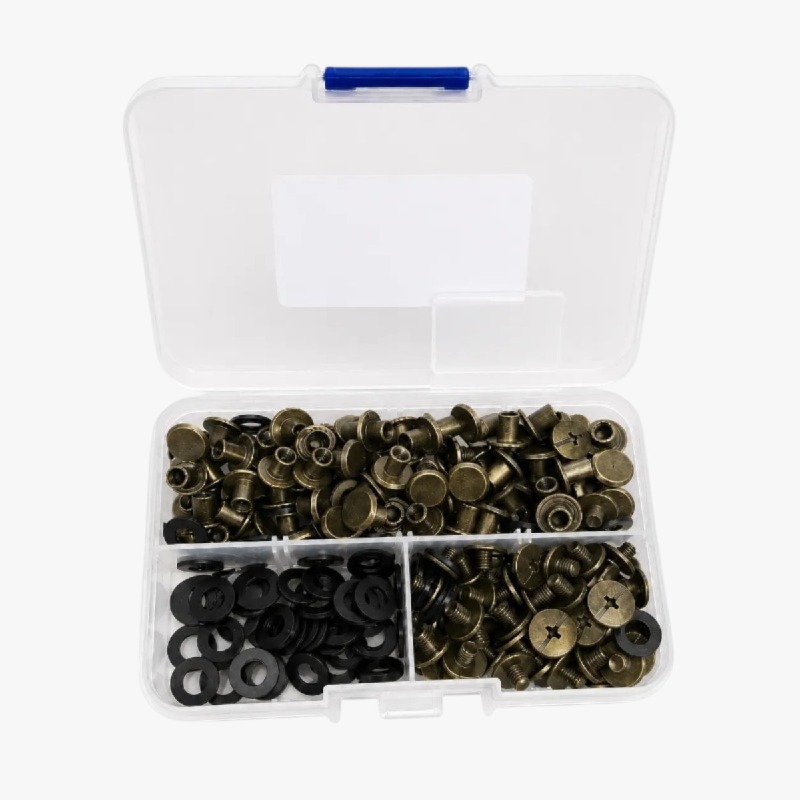 Bronze Chicago Screws & Rivets Kit with Washers