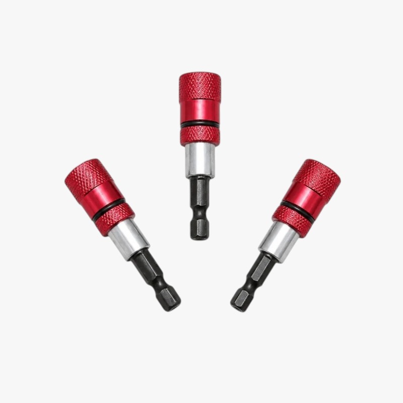 Set of 3 Magnetic Quick-Release Screwdriver Bit Holders 