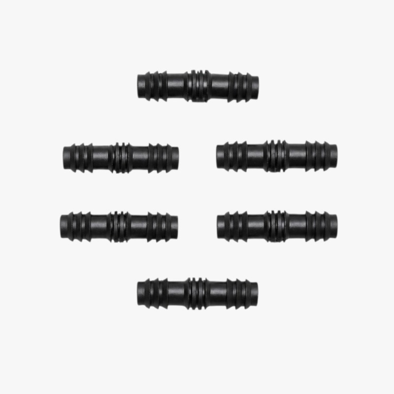 Set of 8 Barbed Hose Connectors – Straight Irrigation Pipe Joiners photo 2