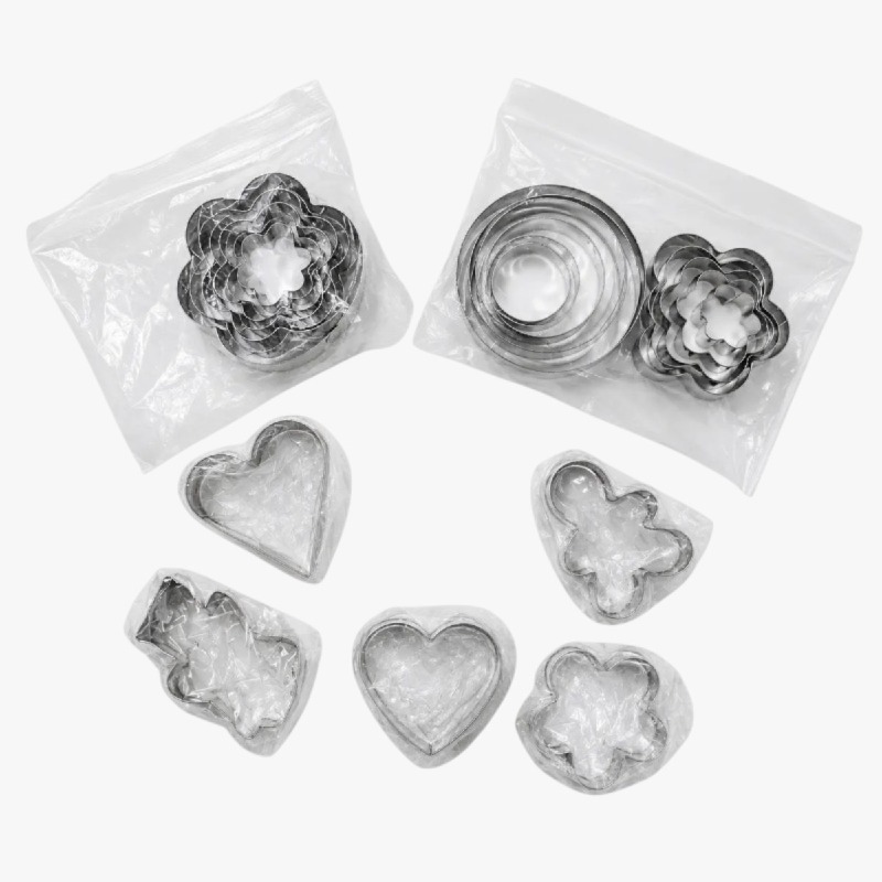 Stainless Steel Cookie & Fondant Cutter Set – Assorted Shapes