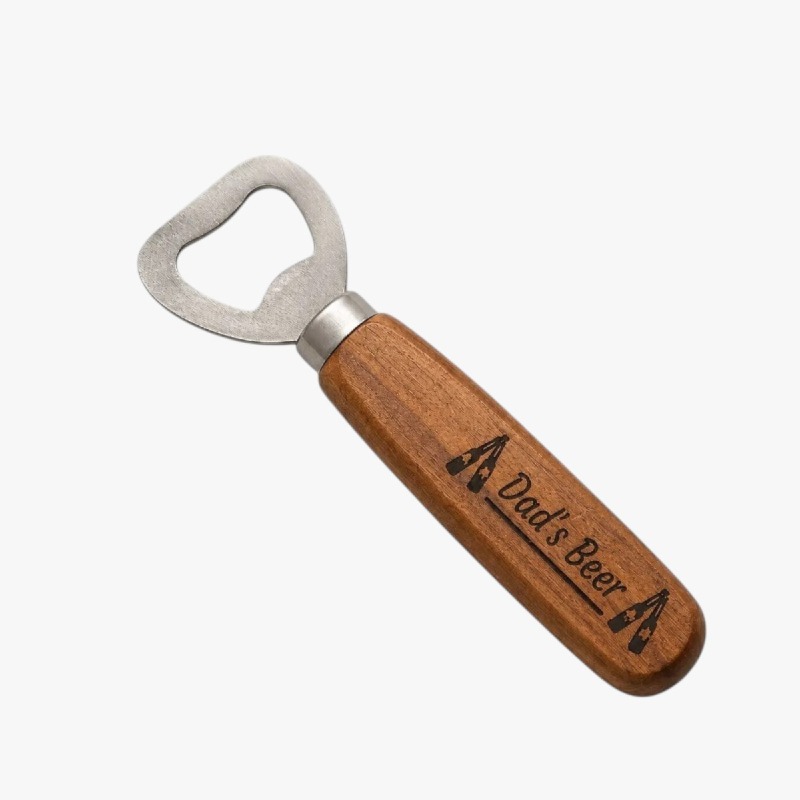 “Dad’s Beer” Wooden Handle Bottle Opener