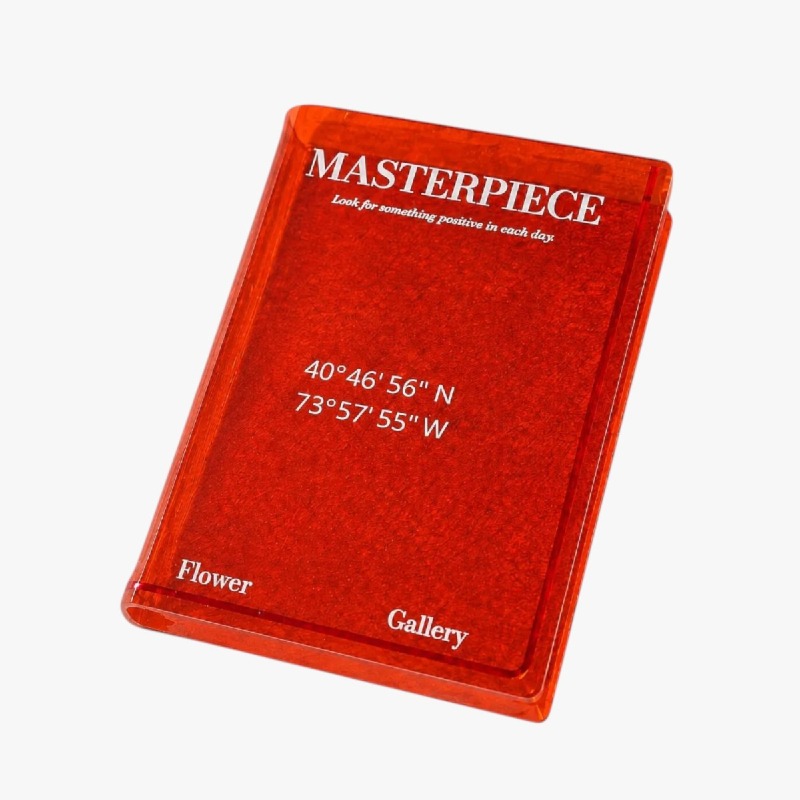 “Masterpiece” Amber Acrylic Vase photo 2