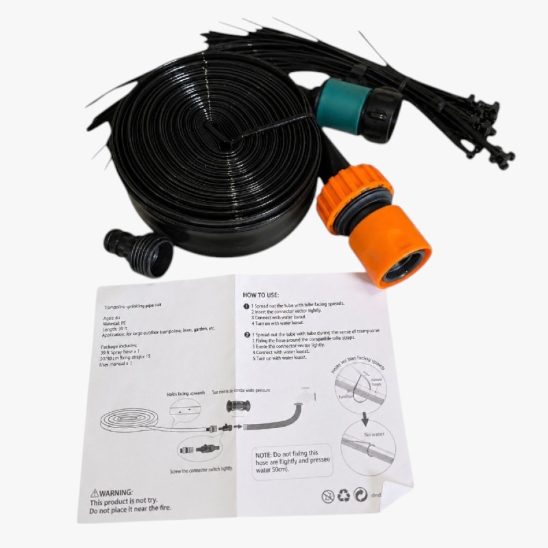 Trampoline Sprinkler Spray Hose Kit – 39ft / 12m photo 2