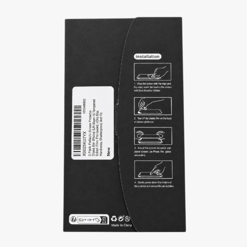 Pollachi Tempered Glass Screen Protector – Samsung Galaxy S25 Edge, 3-Pack photo 2