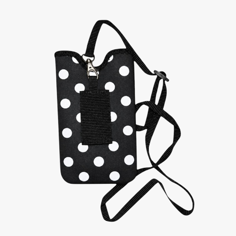 Polka Dot Neoprene Phone Pouch with Crossbody Strap photo 2